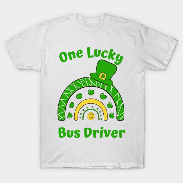 One Lucky Bus Driver T-Shirt by rogergren